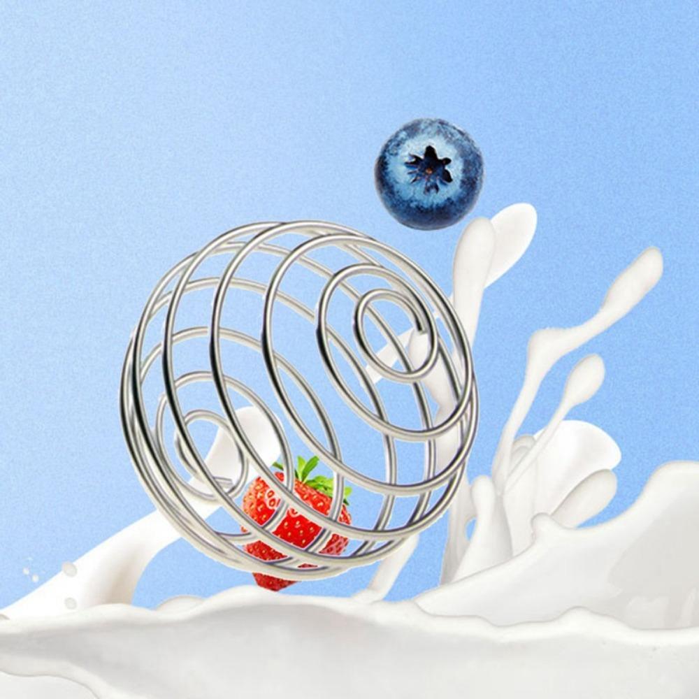 1pc Stainless Steel Stirring Ball, Spring Whisk Ball Kitchen Tools Shaker Ball