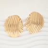 Fashion Jewellery Gift Shell Ocean Chunky Earring Trendy 2024 Gold Silver Color Exaggerated Large Piercing Earrings Geometric