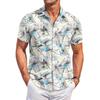 Men's Casual Fashion Printed Short-Sleeve Shirt