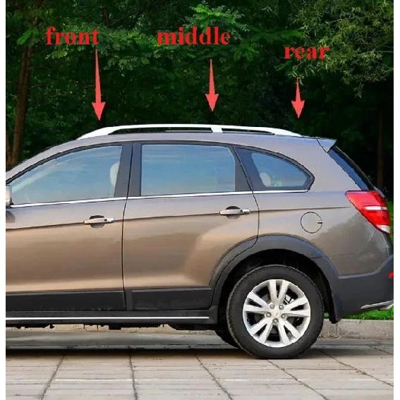 1 Piece Silver Only Plastic Roof Rack Cover Only for Captiva 2008-2017 Luggage Cap Seal Car Accessories
