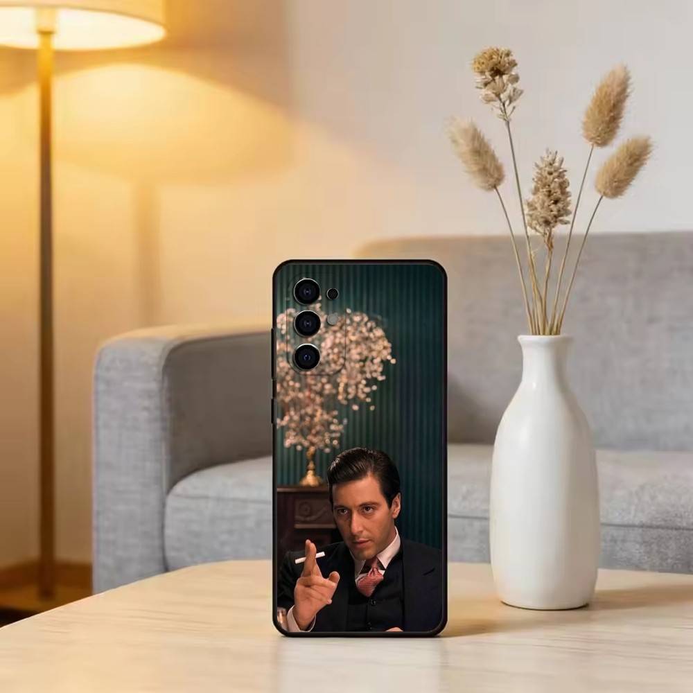 God-father Pacino Phone Case For Samsung S25,S24,S21,S22,S23,S30,Ultra,S20,Plus,Fe,Lite,Note,10,Black Cover