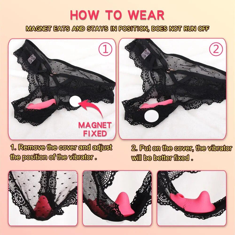 Vibrating Panties Clitoris Sucker For Women Clit Sucking Stimulator Sex Toy Female Vibrator Erotic Sexy Toys Girls Adults Shop