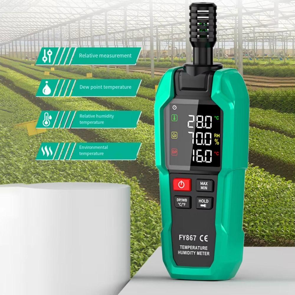 High Precision Digital Psychrometer Advanced Sensor Temperature & Humidity Meter  Dew Point