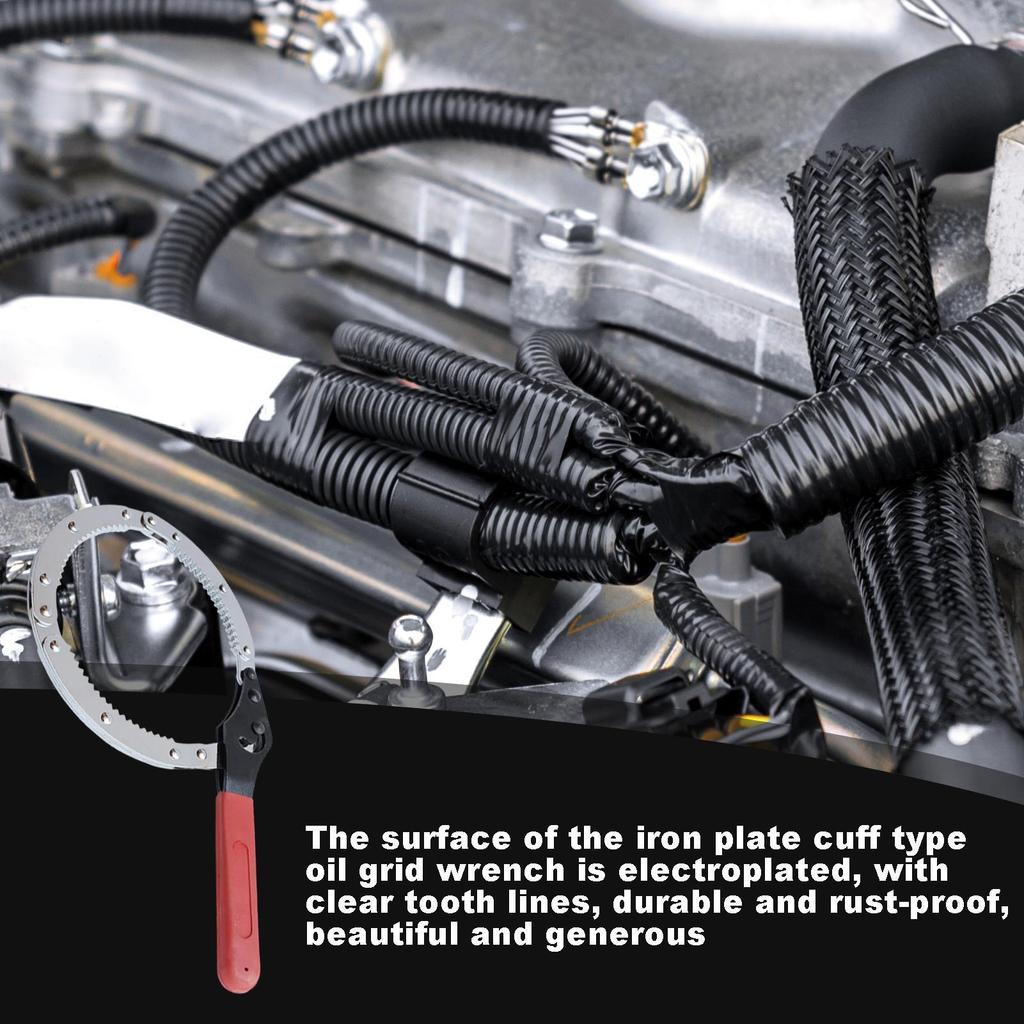 Chain Oil Filter Wrench Alloy Steel Multi-Purpose Adjustable Car Repair Tool Oil Filter Chain Wrench Pliers For Mechanics