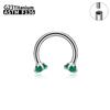 1/5/50Pcs G23 Titanium ASTM-F136 Piercings Nose Ring Internal Thread C Rod Zircon Body Jewelry For Women