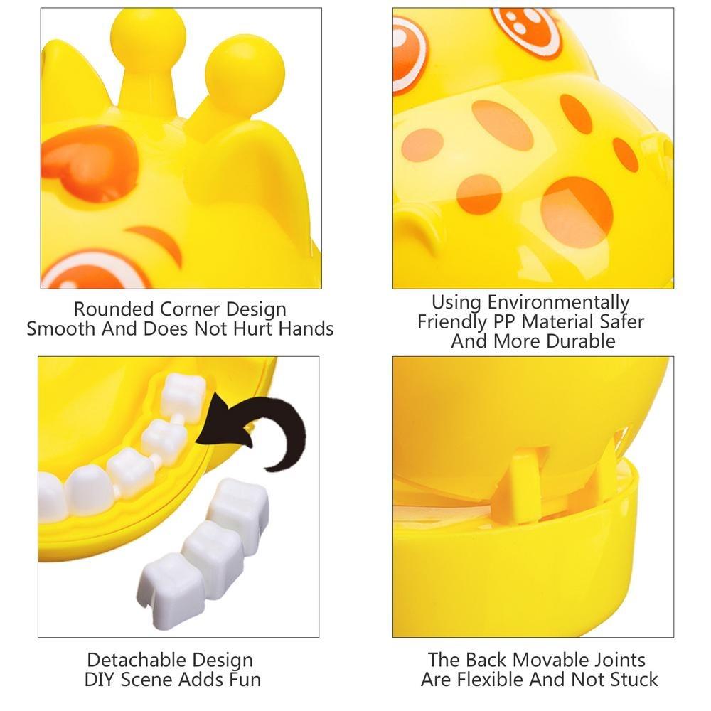 Model Set Role-playing Games Set Kids Pretend Play Dentist Giraffe Modeling Dental Doctor Toys