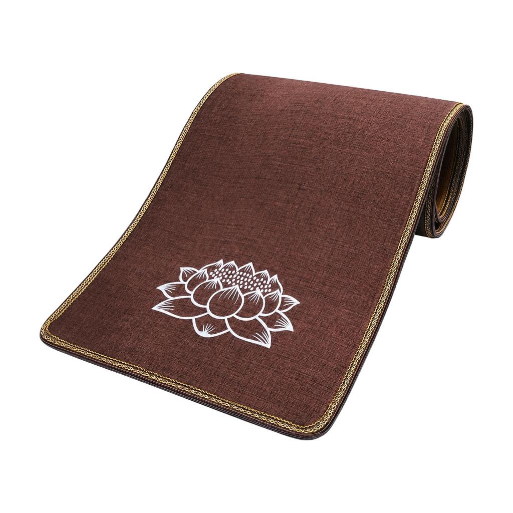 Rollable Floor Mat with Printed Soft-Textured Linen Kneeling for Household