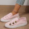Scarpe basse in tela da donna, nuove per la primavera e l'autunno, casual, con punta tonda, plateau, scarpe casual a slip, scarpe pigre alla moda