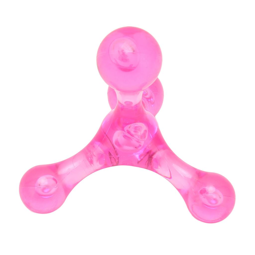2 Stück Fußgewölbemassagegerät Mini Handheld 4 Kugeln Entspannung Akupressur Fußgewölbemassagegerät für Bein Arm Rosa