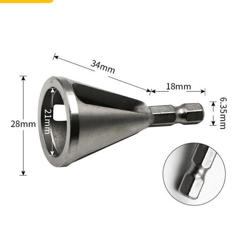 New External Chamfer HSS Deburring Three Blade Triangular Handle Hexagonal Handle Gold Black Electric Drill Tool Accessories