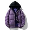 Cotton Clothing for Men and Women Short Style Winter New Fake Two-piece Hooded Thickened Warm Sports Leisure Fashion Comfortable