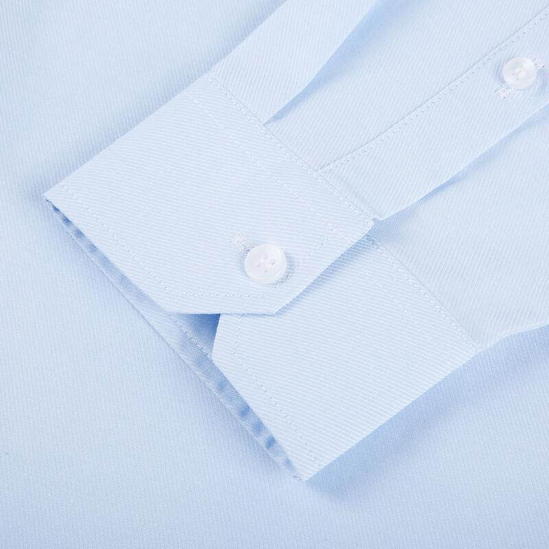 Men's Tencel Blend Long Sleeve Twill Jacquard Business Shirt