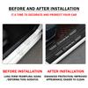 3D Carbon Fiber Car Threshold Protective Film Anti Scratch Stickers Bumper Guard For Mercedes Benz W203 W204 W205 W206 W212 W213 BK1
