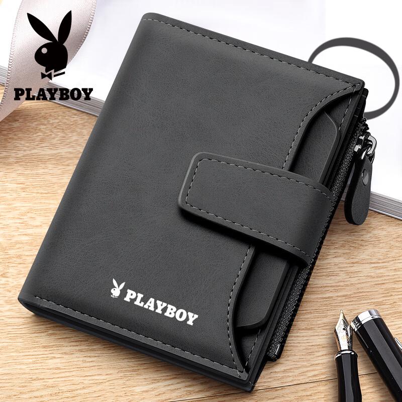 PLAYBOY Мужской бифолд кошелек из ПУ кожи