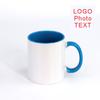 350ML Color Inside Ceramic Cup DIY photo Ceramic mug LOGO Customize Picture gift