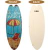 3pcs Plaques Surf for Decorations Home Decors Hanging Decor Decorative Sign Wall Signs Themed Ornament Wood Plaque Board Wooden Surfboard Beach