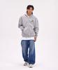Astral Projection Graffiti Oversized Wide Shoulder Zip-Up Hoodie_Melange