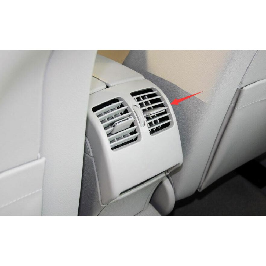 Silver Titanium Back Row Air Outlet Vent Cover Trim For Benz 2007-2014 C-Class