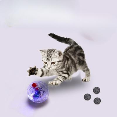 Luminous Cat Play Ball, Interactive Entertainment Cat Toy, Self-entertaining Smart Cat Play Set, Plastic Football