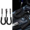 66W Fast Charging Spring Retracted Data Cable Type C 90 Degree Angled Connector For Mobile Phone Multiple Device