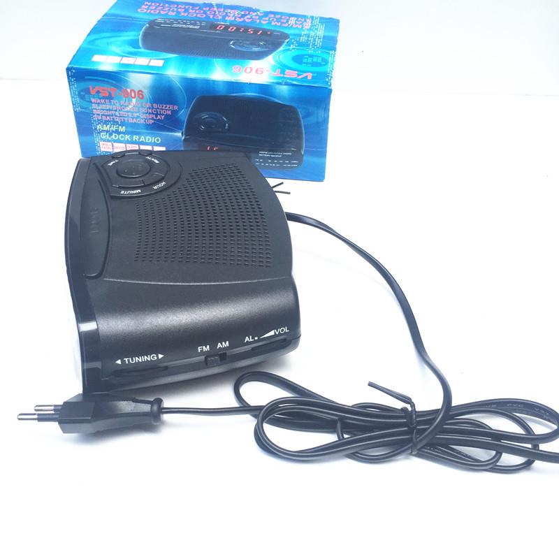 LED Alarm Clock Radio with AM/FM, Multiple Alarms & Snooze