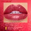 Nude Pink Luxurious Metallic Glitter Lipstick Long-Lasting Waterproof Non-Fade Shimmery Pearl Sparkling Brown Lip Gloss Makeup