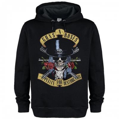 Amplified Unisex Adult Tophat Skull Guns N Roses Hoodie