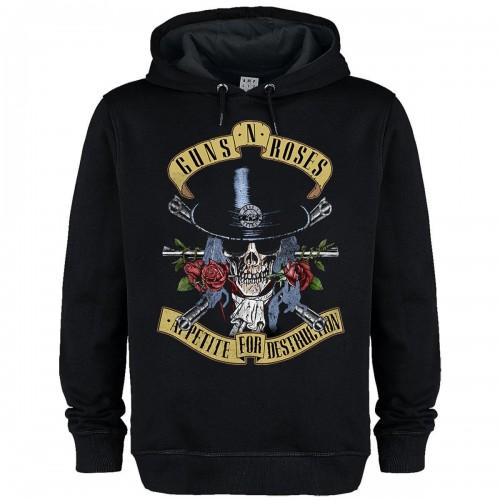 Amplified Unisex Adult Tophat Skull Guns N Roses Hoodie