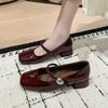 Fashion Elegant Mary Janes Shoes Women High Heels Shoes Summer Fashion Woman Shallow Pumps 2025 New Trend Brand Party Zapatillas Female