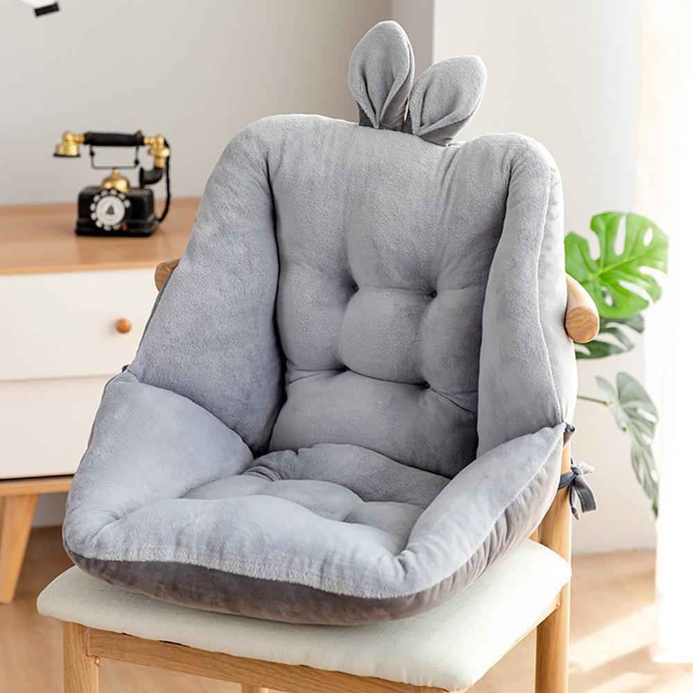 Cute Conjoined Cushion Back Cushions Office Chair Mat Thick Girl Stool Seat Mats Student Ass Pad