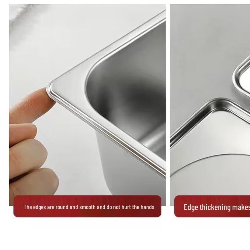 Rectangular 1/2 Stainless Steel Food Pan with Lid