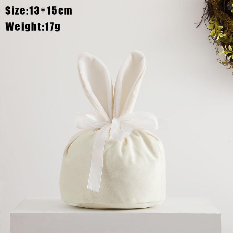 Velvet Easter Bunny Rabbits Bags Cute Bunny Gift Packing Bags Dropshipping Rabbit Chocolate Candy Bags Wedding Birthday Party