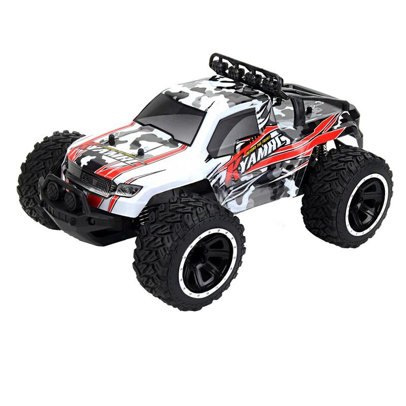 1:14 Scale 2.4G RC Bigfoot Truck, 20km/h High Speed Off-Road Crawler with PVC Anti-Crash Shell for Kids