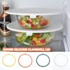Silikonlock Överdrag Återanvändbara Stretch Lufttäta Matomslag Skål Grytlock Mikrovågsugn Runda Fräschör Fräschhållningslock För Köket