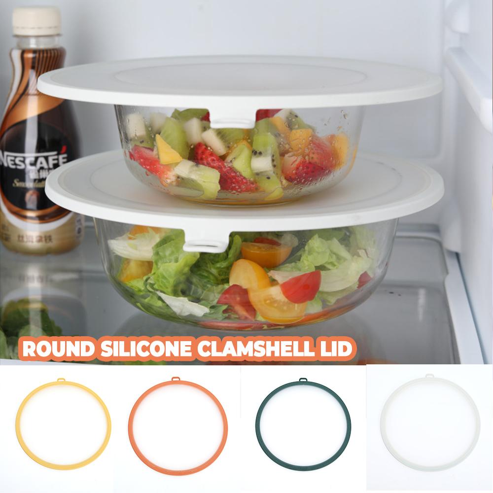 Silikonlock Överdrag Återanvändbara Stretch Lufttäta Matomslag Skål Grytlock Mikrovågsugn Runda Fräschör Fräschhållningslock För Köket