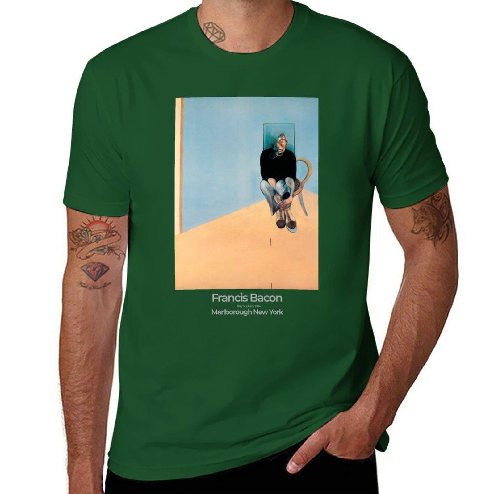 

Francis Bacon Exhibition Art Poster 1984 Study for SelfPortrait TShirt summer top boys animal print plain t shirts men 4XL