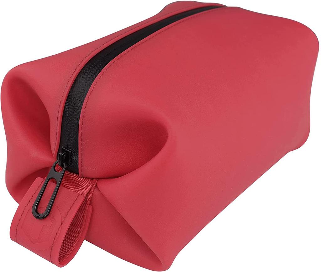 Solid Color Jelly Material Waterproof Silicone Storage Cosmetic Bag Large Capacity Portable Travel Toilet Bag