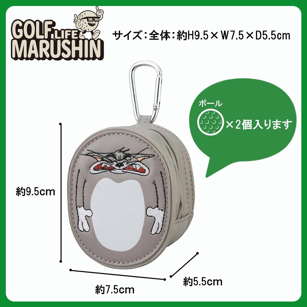 Marushin Compact Tom and Jerry 4105025100 Pouch, Die-Cut Tom,