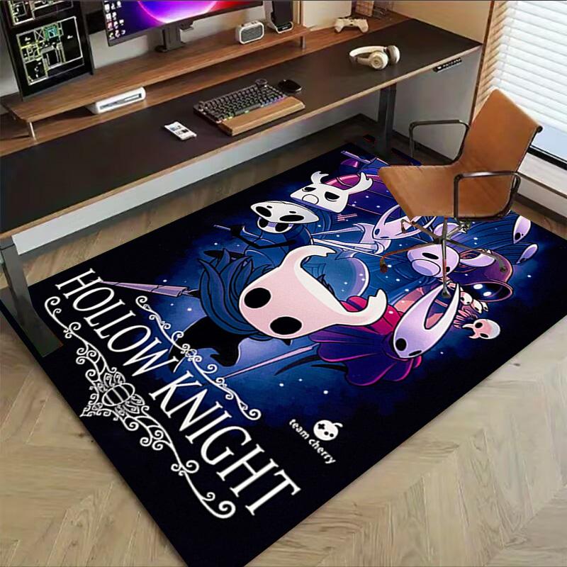 1pc Hollow Knights Journey Carpet for Playroom Bedroom Living Room Sofa Home Decor,kids Game Area Rug Non-slip Floor Mat Y8261