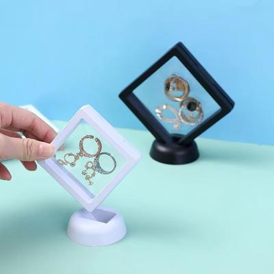 3D Plovoucí Rámeček Display Box Průhledná Šperkovnice Víceúčelová Úložná Krabička