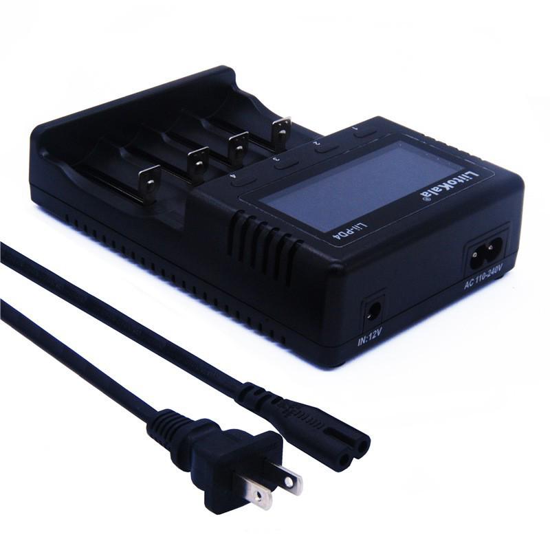LiitoKala Lii-PD4 LCD Charger for 18650, 26650, 21700 Lithium Batteries