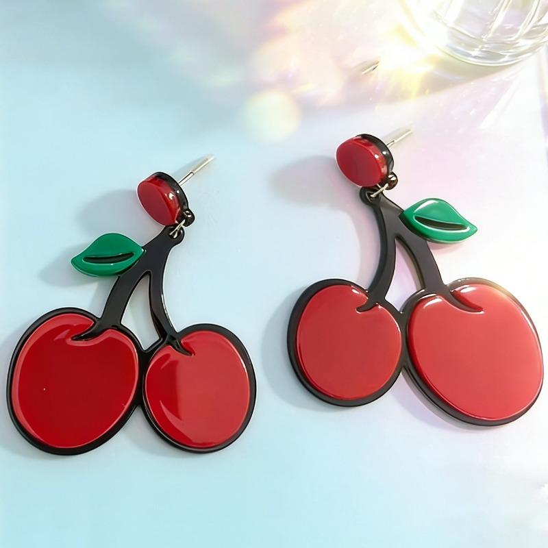 Exaggerated fruit and vegetable series acrylic personality small fresh earrings earrings women's multi-style