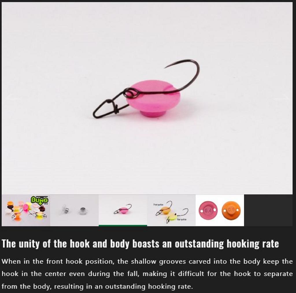 Jackall Timon Deka Bung 0.6 grams Sinking Lure 173 Solid Glow (9973)