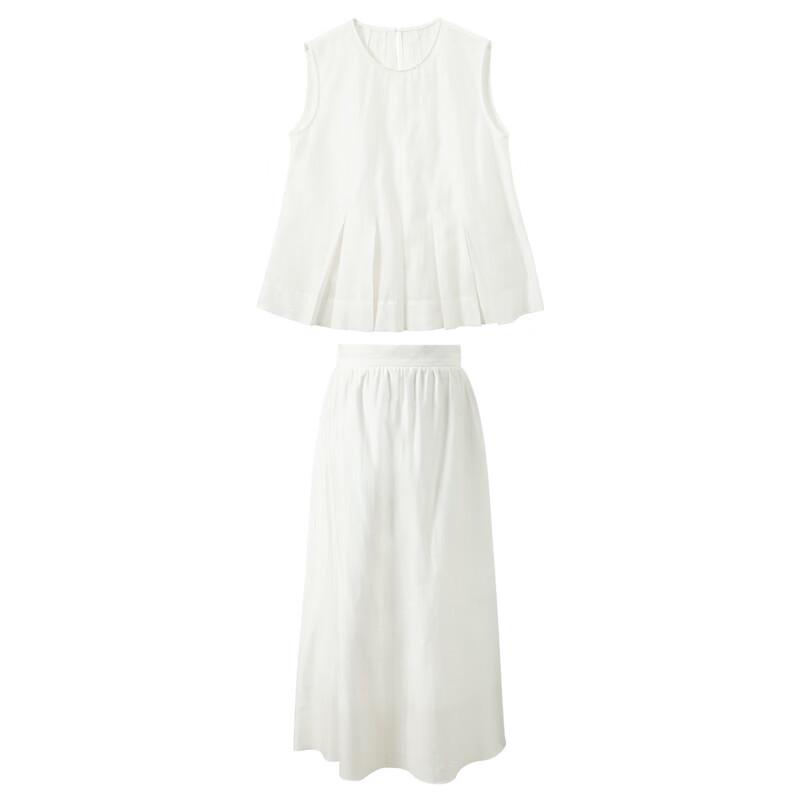 Sleeveless Top and Skirt Two-Piece Set