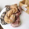 Autumn And Winter New Double-sided Cotton Thickened Warm Ccarves Vintage Style Striped Scarves Tassel Scarves