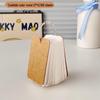 Kraft Paper Sticky Notes and Notepad Set with Blank Pages - Student Coil Notebook