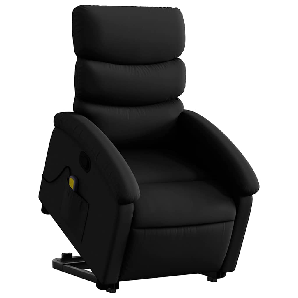 Vidaxl Lift and Massage Chair, Reclining, Black, Eco-Leather