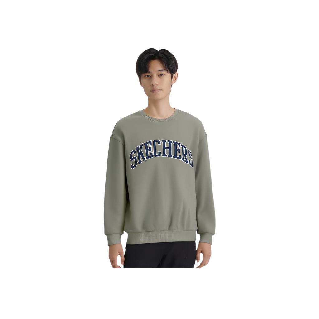 Skechers Soft And Comfortable Casual Versatile Hoodie Unisex Hoodies Laurel-Oak Gray L324U065-04AU