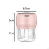 Portable Garlic Chopper Gadget Waterproof Crusher Food Mincer Cutter USB Shredder for