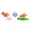 Juguetes de Animales Articulados Impresos en 3D, Figuras de Animales Salvajes Flexibles para Fidget, Figuras de Animales Mini Lindas para Manualidades DIY, Decoración de Escritorio y Juego para Niños,aleatorio a ba